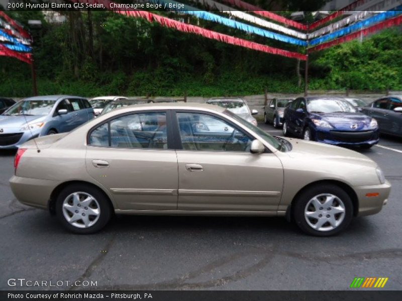 Champagne Beige / Beige 2006 Hyundai Elantra GLS Sedan