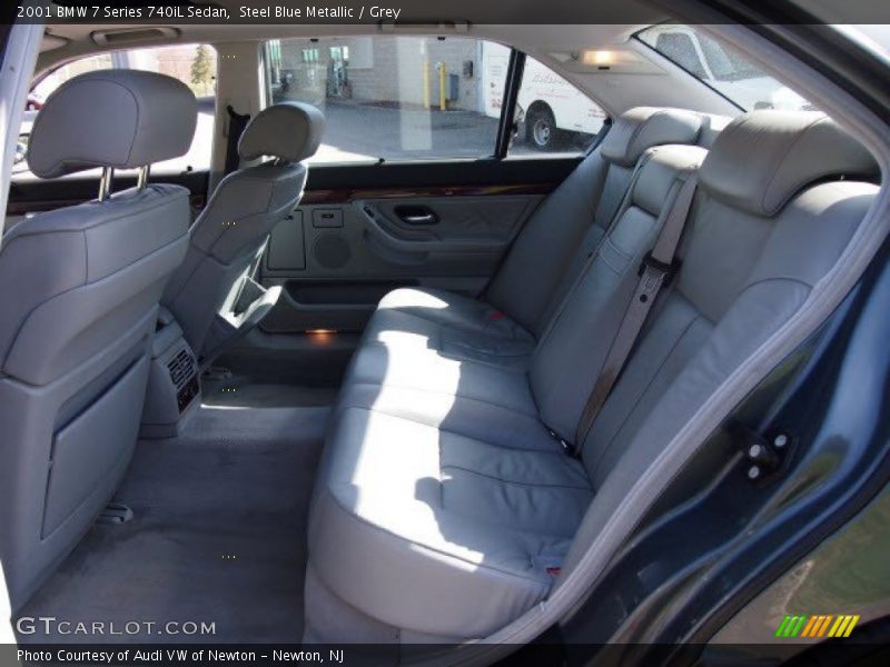 Steel Blue Metallic / Grey 2001 BMW 7 Series 740iL Sedan