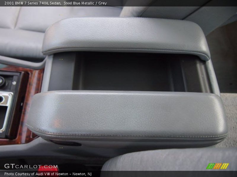 Steel Blue Metallic / Grey 2001 BMW 7 Series 740iL Sedan