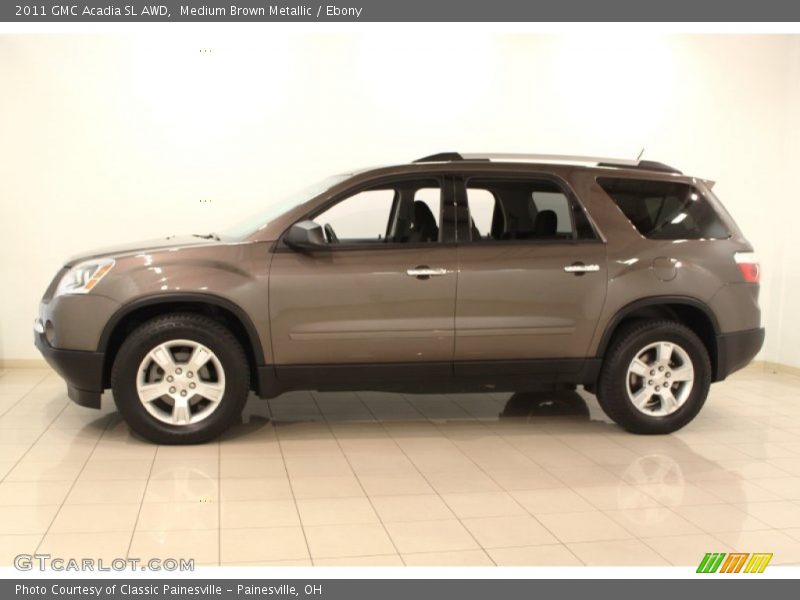 Medium Brown Metallic / Ebony 2011 GMC Acadia SL AWD