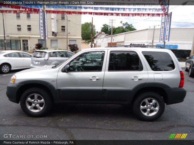 Platinum Silver Metallic / Dark Flint Gray 2006 Mazda Tribute i