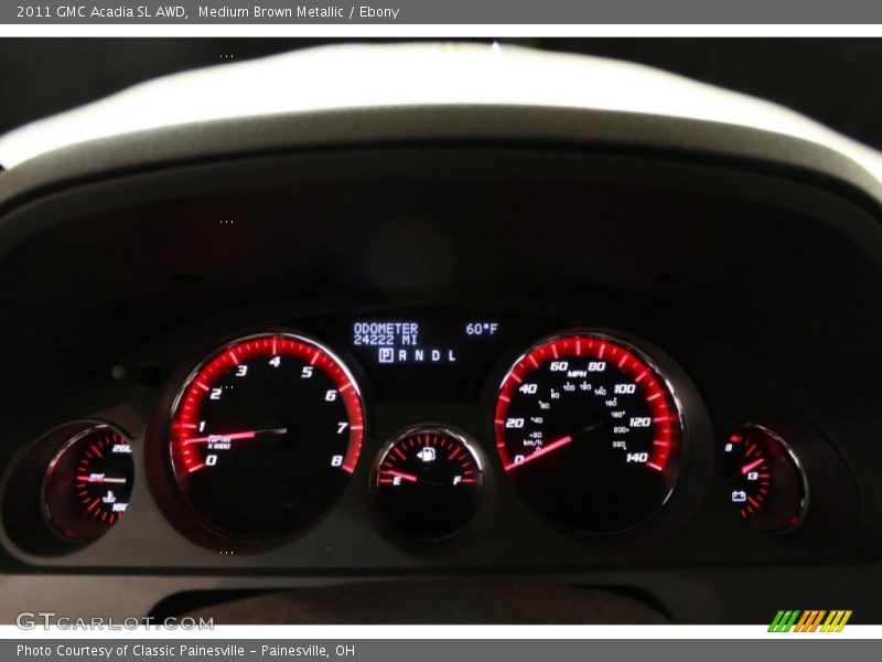 Medium Brown Metallic / Ebony 2011 GMC Acadia SL AWD