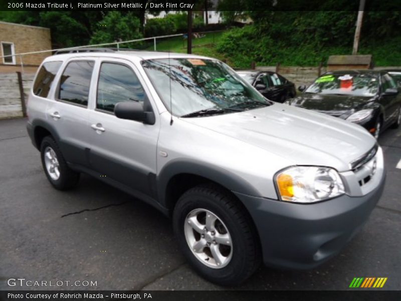 Platinum Silver Metallic / Dark Flint Gray 2006 Mazda Tribute i