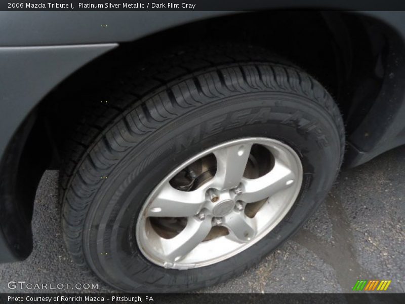 Platinum Silver Metallic / Dark Flint Gray 2006 Mazda Tribute i