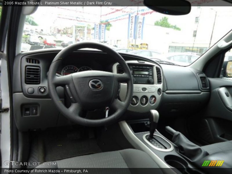 Platinum Silver Metallic / Dark Flint Gray 2006 Mazda Tribute i