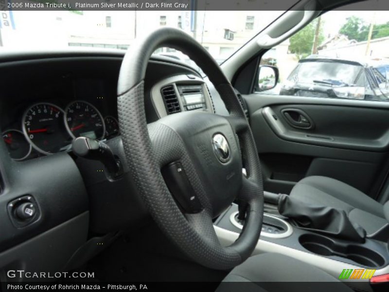 Platinum Silver Metallic / Dark Flint Gray 2006 Mazda Tribute i