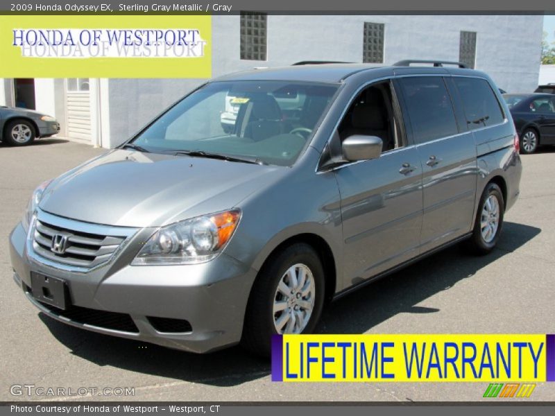 Sterling Gray Metallic / Gray 2009 Honda Odyssey EX