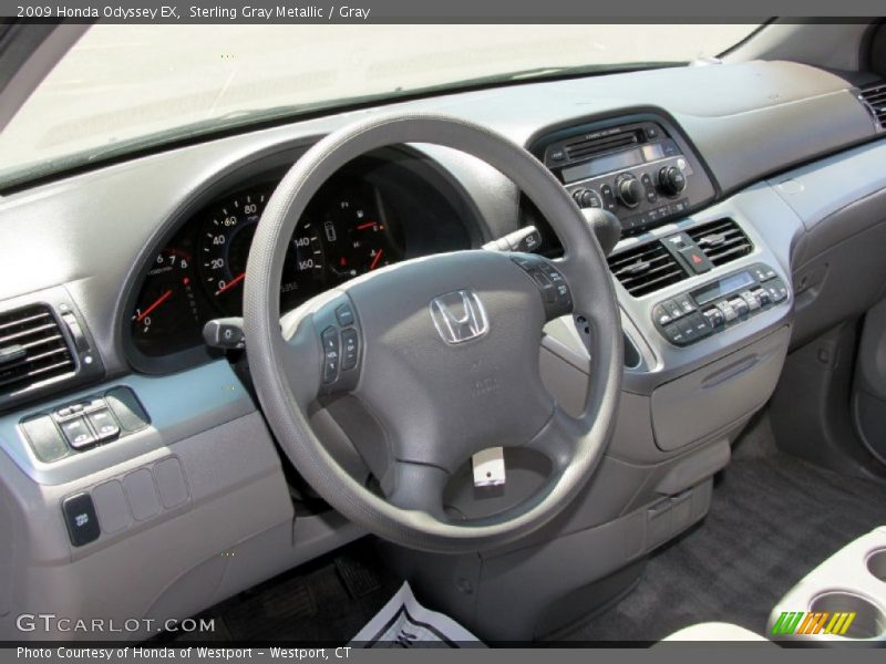 Sterling Gray Metallic / Gray 2009 Honda Odyssey EX
