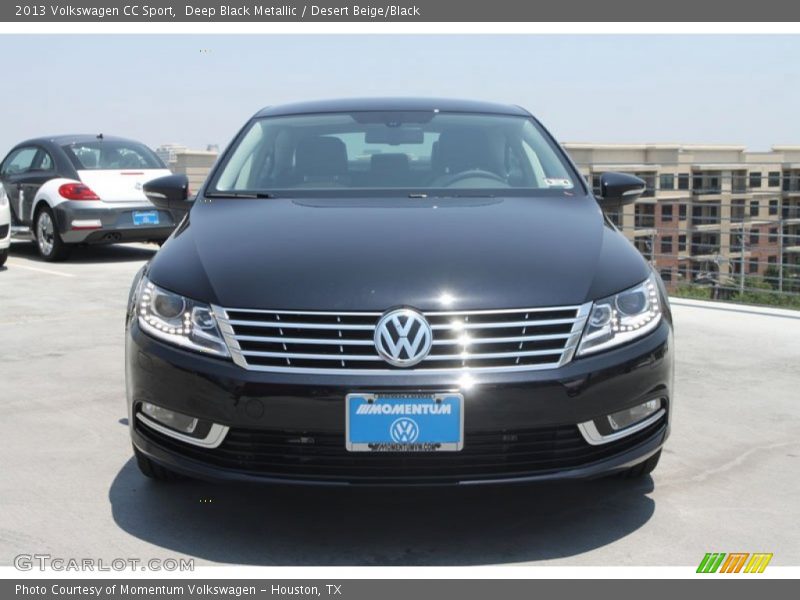 Deep Black Metallic / Desert Beige/Black 2013 Volkswagen CC Sport