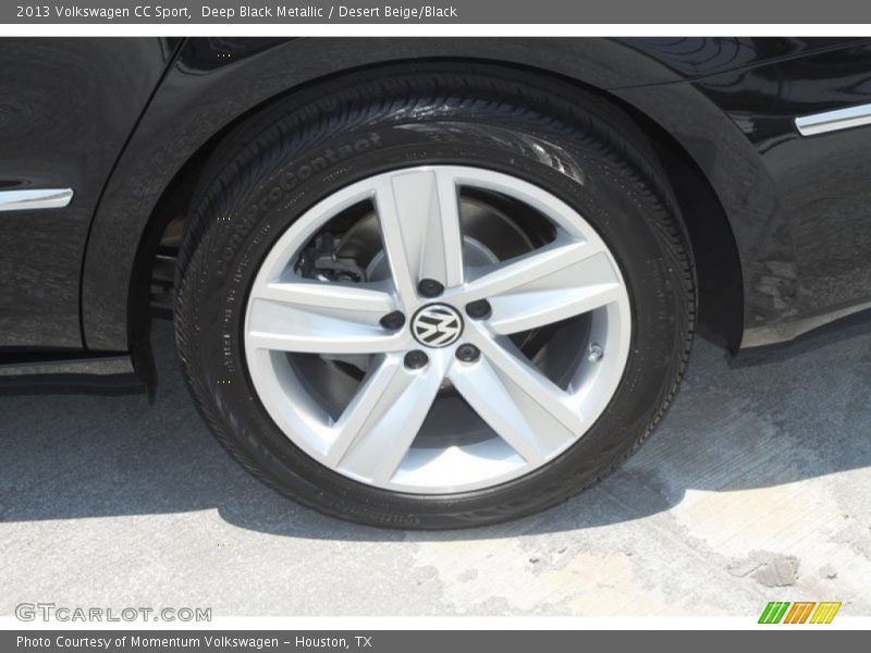 Deep Black Metallic / Desert Beige/Black 2013 Volkswagen CC Sport