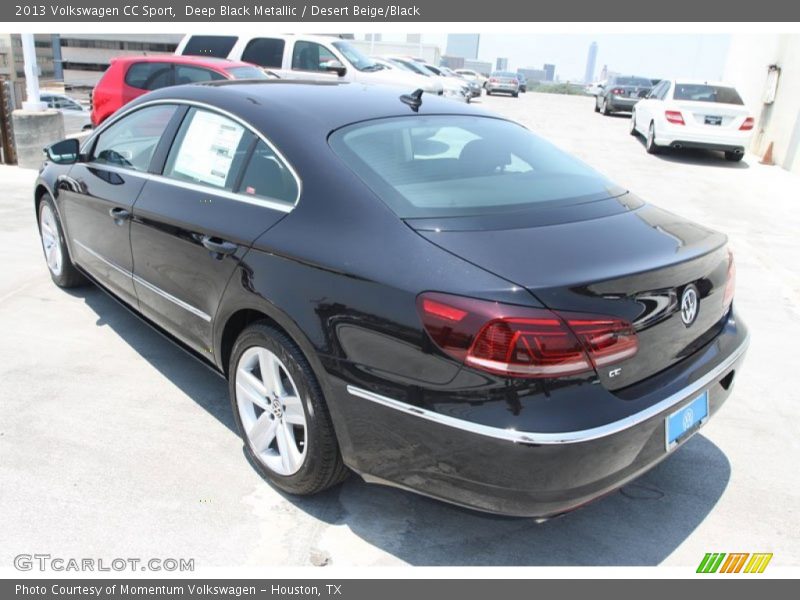 Deep Black Metallic / Desert Beige/Black 2013 Volkswagen CC Sport