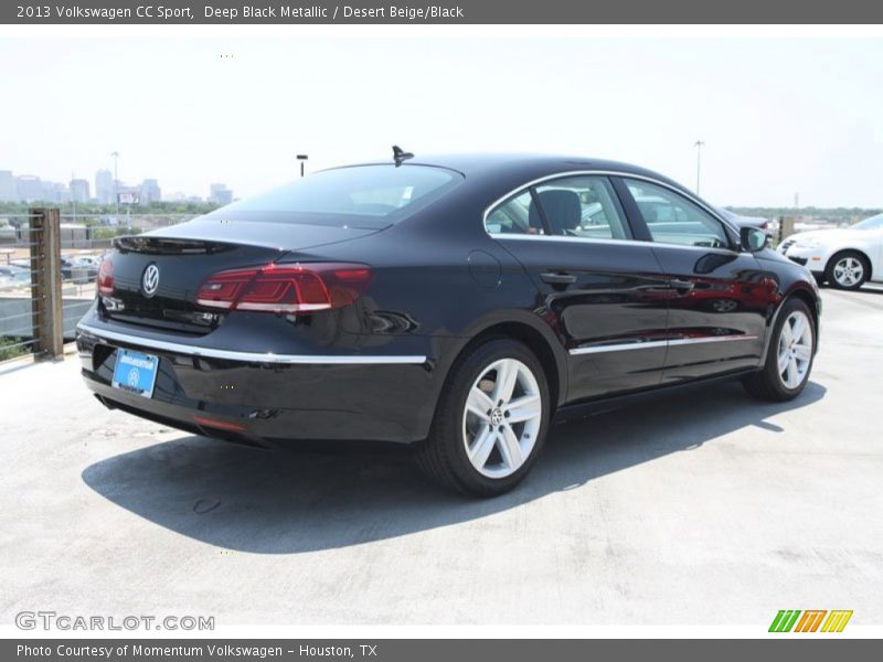 Deep Black Metallic / Desert Beige/Black 2013 Volkswagen CC Sport