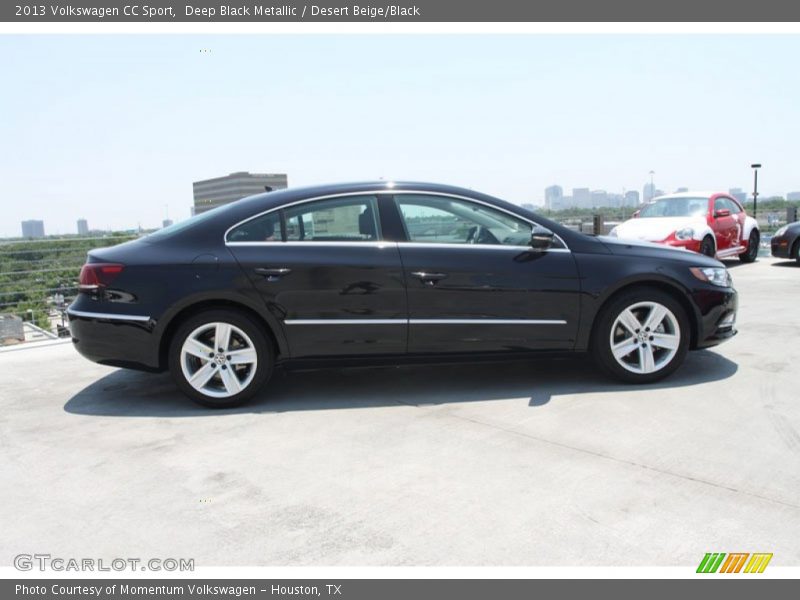 Deep Black Metallic / Desert Beige/Black 2013 Volkswagen CC Sport