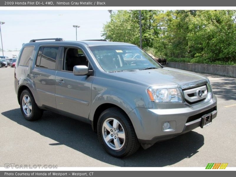 Nimbus Gray Metallic / Black 2009 Honda Pilot EX-L 4WD