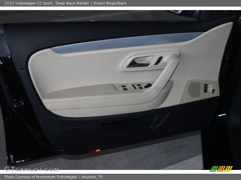 Deep Black Metallic / Desert Beige/Black 2013 Volkswagen CC Sport