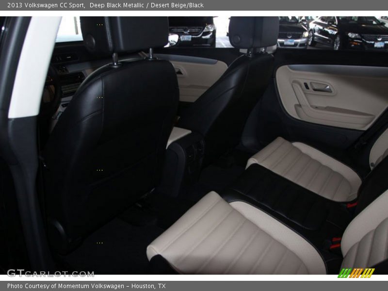 Deep Black Metallic / Desert Beige/Black 2013 Volkswagen CC Sport