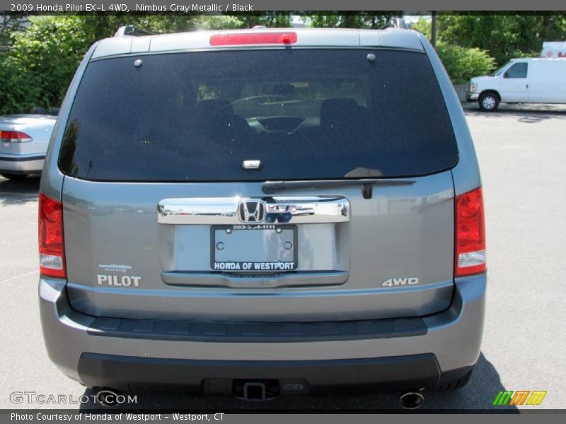 Nimbus Gray Metallic / Black 2009 Honda Pilot EX-L 4WD