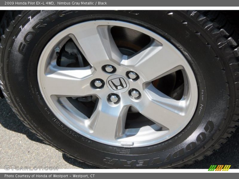 Nimbus Gray Metallic / Black 2009 Honda Pilot EX-L 4WD