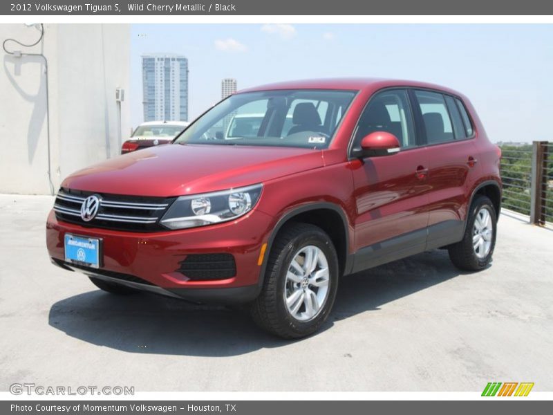 Wild Cherry Metallic / Black 2012 Volkswagen Tiguan S