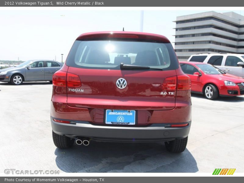 Wild Cherry Metallic / Black 2012 Volkswagen Tiguan S
