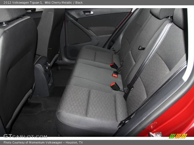 Wild Cherry Metallic / Black 2012 Volkswagen Tiguan S