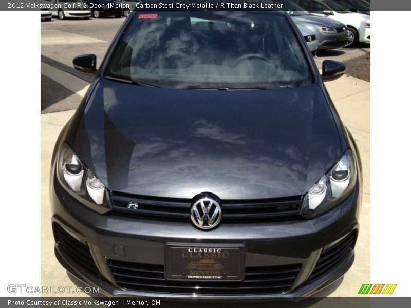 Carbon Steel Grey Metallic / R Titan Black Leather 2012 Volkswagen Golf R 2 Door 4Motion