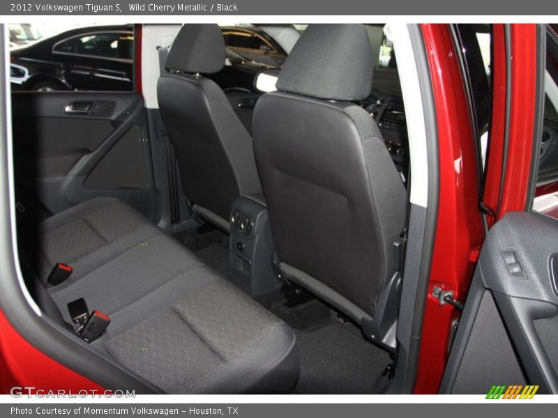Wild Cherry Metallic / Black 2012 Volkswagen Tiguan S