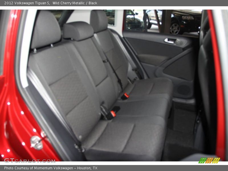 Wild Cherry Metallic / Black 2012 Volkswagen Tiguan S