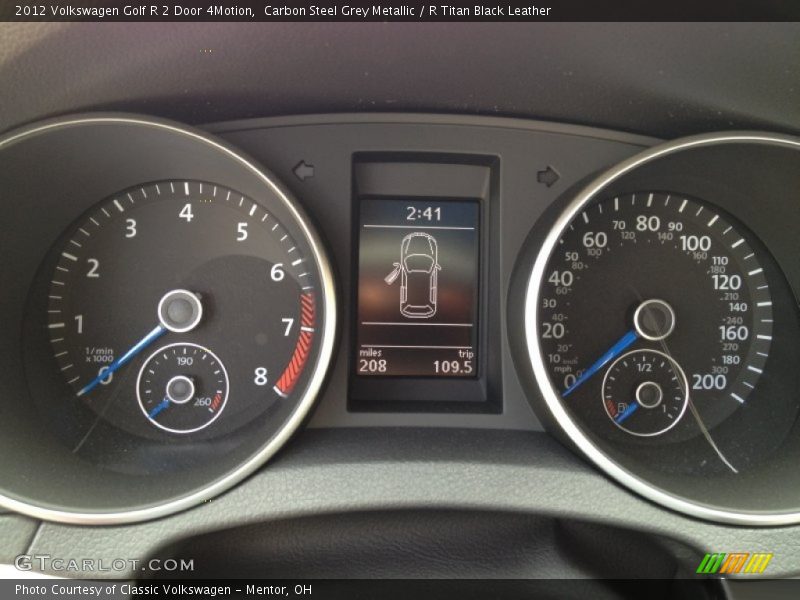  2012 Golf R 2 Door 4Motion 2 Door 4Motion Gauges