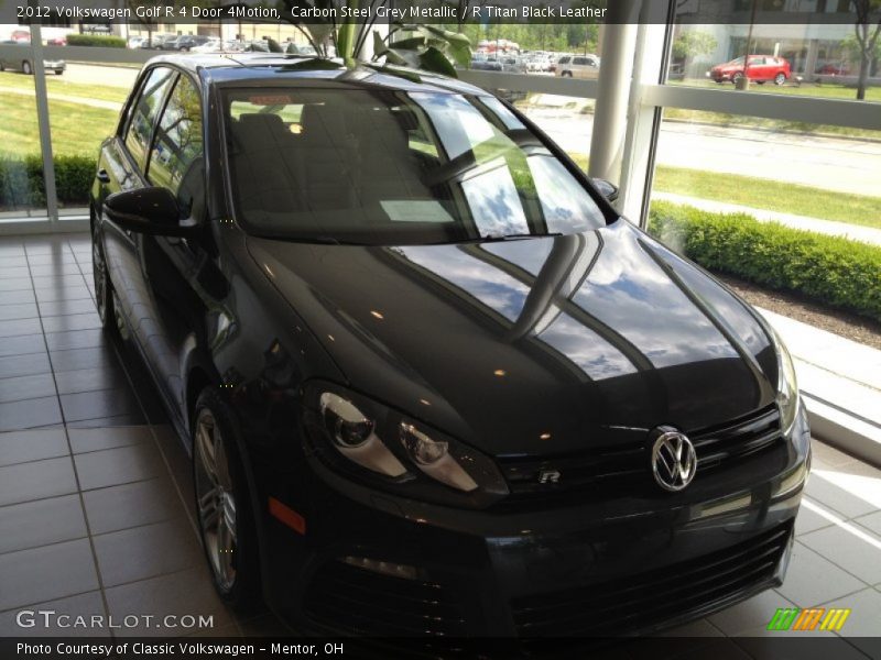 Carbon Steel Grey Metallic / R Titan Black Leather 2012 Volkswagen Golf R 4 Door 4Motion