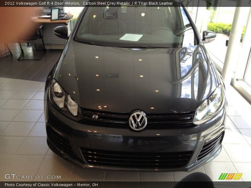 Carbon Steel Grey Metallic / R Titan Black Leather 2012 Volkswagen Golf R 4 Door 4Motion