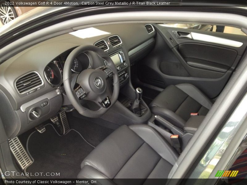 R Titan Black Leather Interior - 2012 Golf R 4 Door 4Motion 