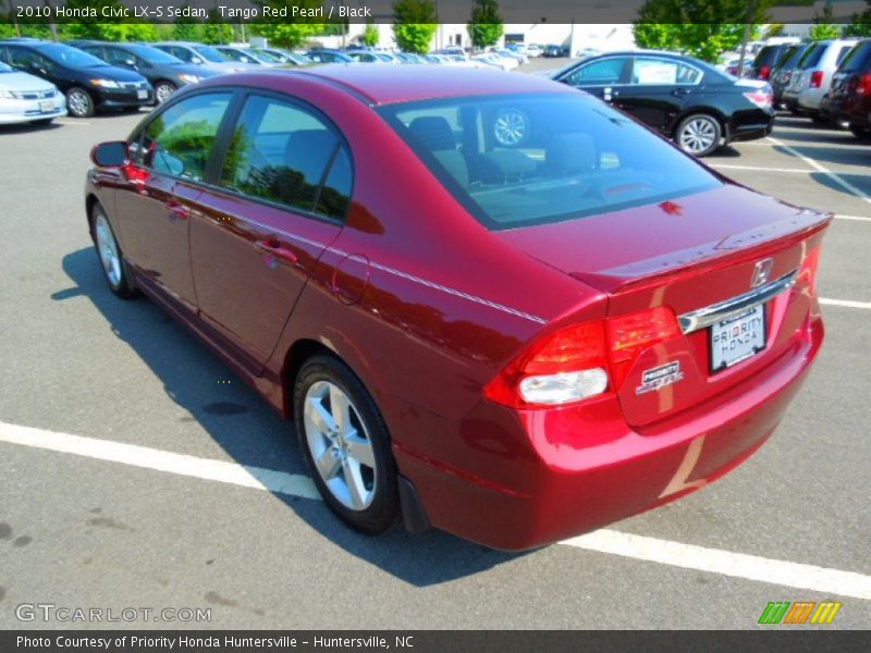 Tango Red Pearl / Black 2010 Honda Civic LX-S Sedan