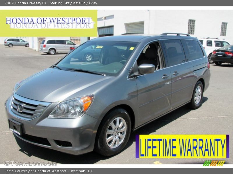 Sterling Gray Metallic / Gray 2009 Honda Odyssey EX