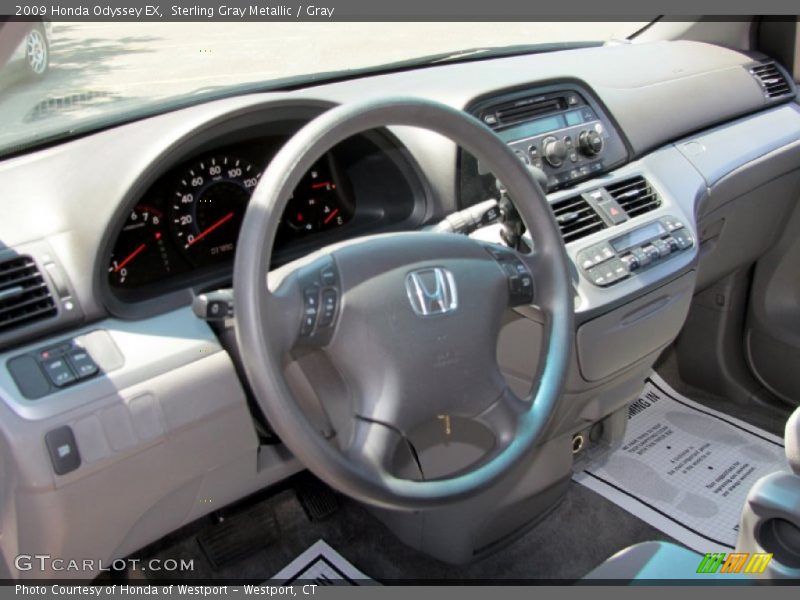 Sterling Gray Metallic / Gray 2009 Honda Odyssey EX