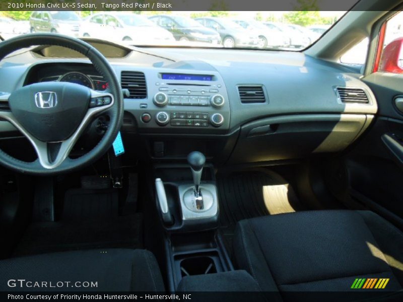 Tango Red Pearl / Black 2010 Honda Civic LX-S Sedan