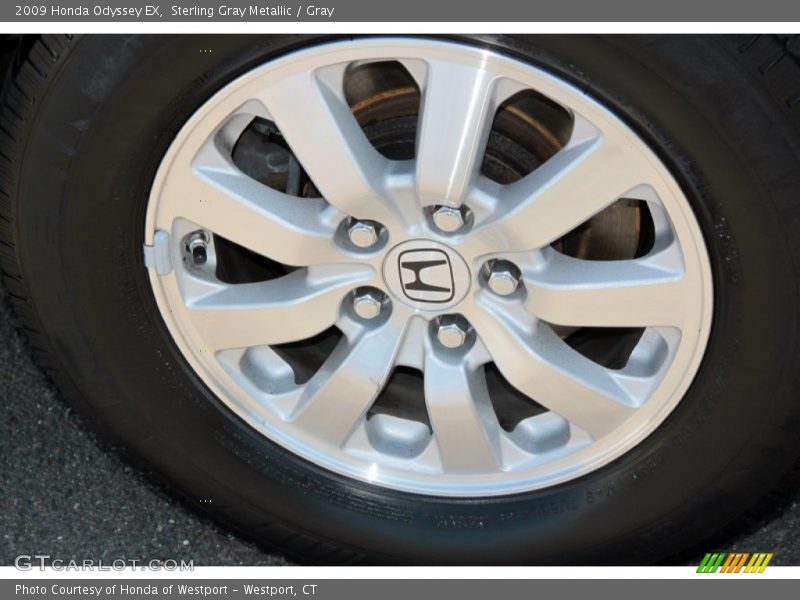 Sterling Gray Metallic / Gray 2009 Honda Odyssey EX