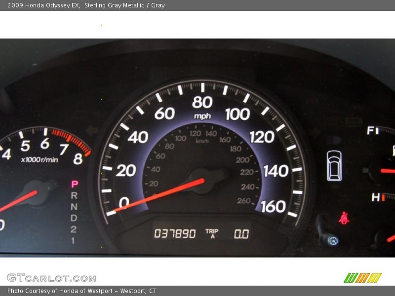 Sterling Gray Metallic / Gray 2009 Honda Odyssey EX