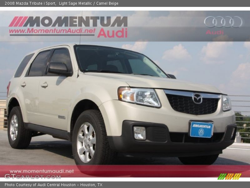 Light Sage Metallic / Camel Beige 2008 Mazda Tribute i Sport