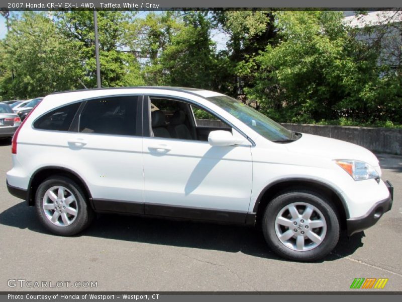 Taffeta White / Gray 2007 Honda CR-V EX-L 4WD