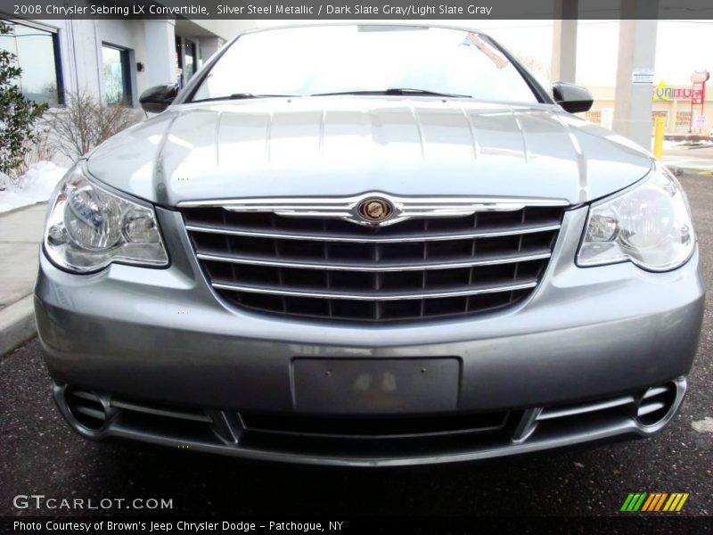 Silver Steel Metallic / Dark Slate Gray/Light Slate Gray 2008 Chrysler Sebring LX Convertible