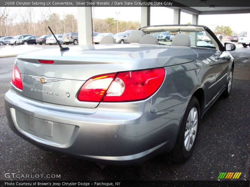 Silver Steel Metallic / Dark Slate Gray/Light Slate Gray 2008 Chrysler Sebring LX Convertible