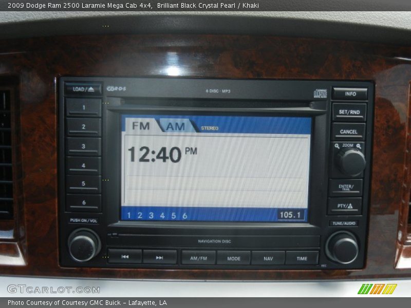 Audio System of 2009 Ram 2500 Laramie Mega Cab 4x4