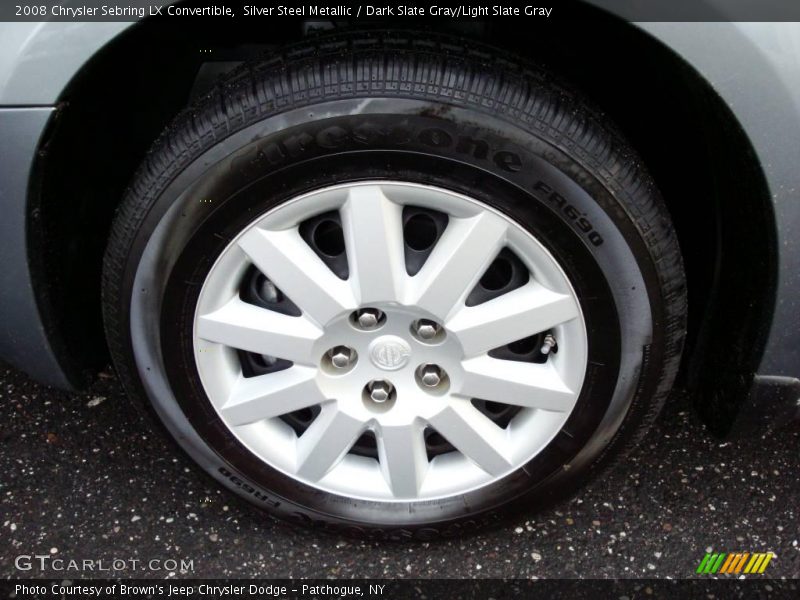 Silver Steel Metallic / Dark Slate Gray/Light Slate Gray 2008 Chrysler Sebring LX Convertible