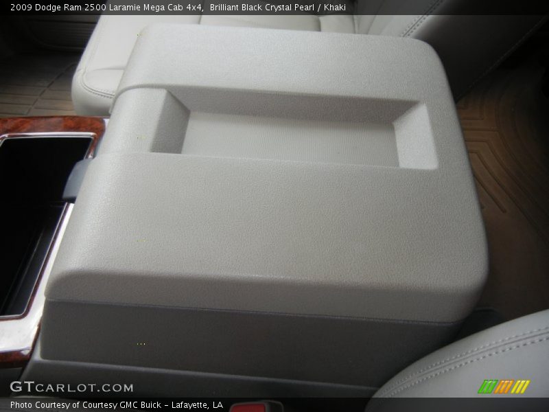 Brilliant Black Crystal Pearl / Khaki 2009 Dodge Ram 2500 Laramie Mega Cab 4x4