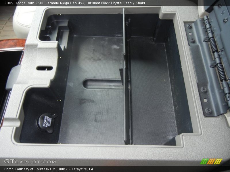 Brilliant Black Crystal Pearl / Khaki 2009 Dodge Ram 2500 Laramie Mega Cab 4x4