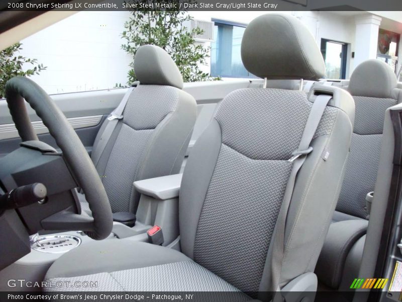 Silver Steel Metallic / Dark Slate Gray/Light Slate Gray 2008 Chrysler Sebring LX Convertible