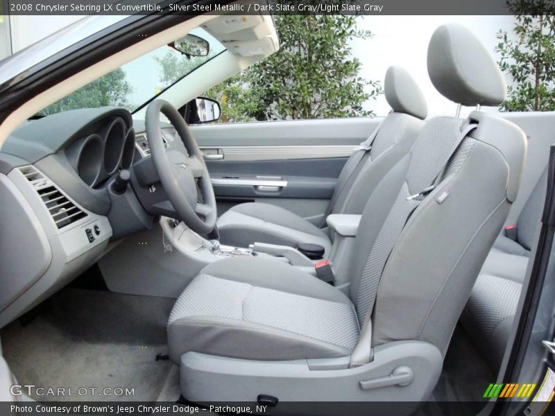 Silver Steel Metallic / Dark Slate Gray/Light Slate Gray 2008 Chrysler Sebring LX Convertible