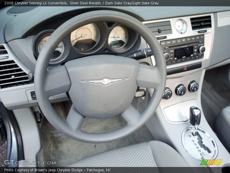 Silver Steel Metallic / Dark Slate Gray/Light Slate Gray 2008 Chrysler Sebring LX Convertible
