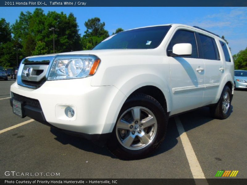 Taffeta White / Gray 2011 Honda Pilot EX-L